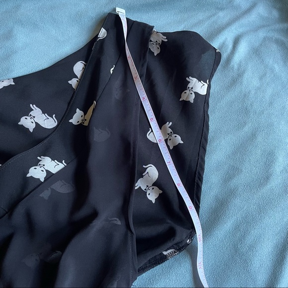 Forever 21 Dress - Black and White Cat Print, Size Small - Picture 11 of 11
